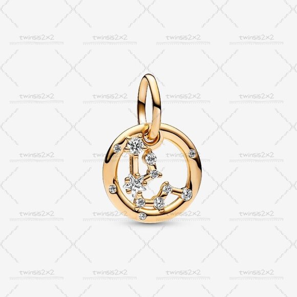 Pandora Aquarius Zodiac Dangle Charm - Picture 1 of 2